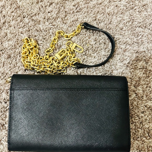 Tory Burch Black and Gold Crossbody Bag - Picture 5 of 9